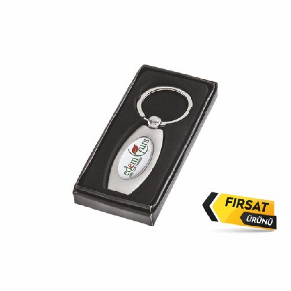 130-P Tek Taraflı Metal Anahtarlık