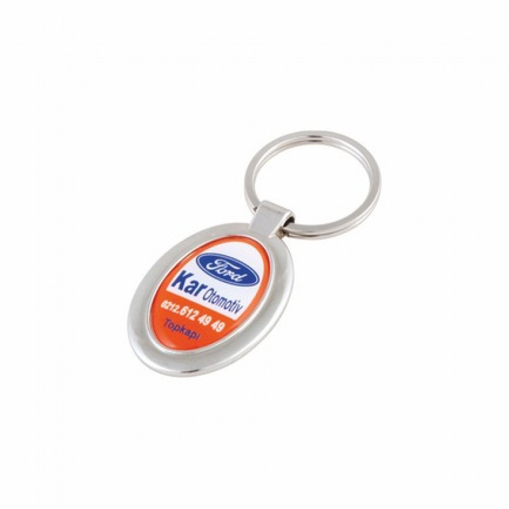 AK-127-P Tek Taraflı Metal Anahtarlık