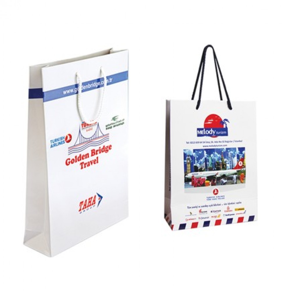 KCC-08-A Karton Çanta 25X35X8 Cm - 4 Renk Baskılı, 230 Gr.