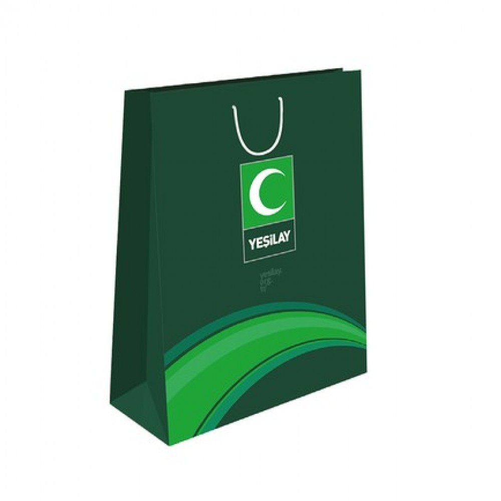 KCC-08-L Karton Çanta 24X36X10 Cm - 4 Renk Baskılı, 230 Gr.